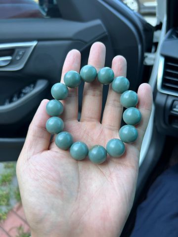 和田玉蓝调中顶级存在!天空蓝一条封神!