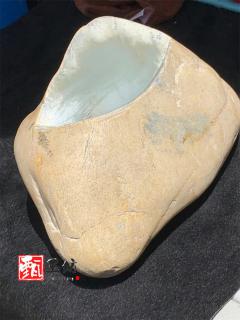 甄玉坊和田玉石包玉籽料 全明料满肉 石包玉原石和田玉籽料